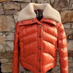 Title 9  puffer coat with sterling collar.